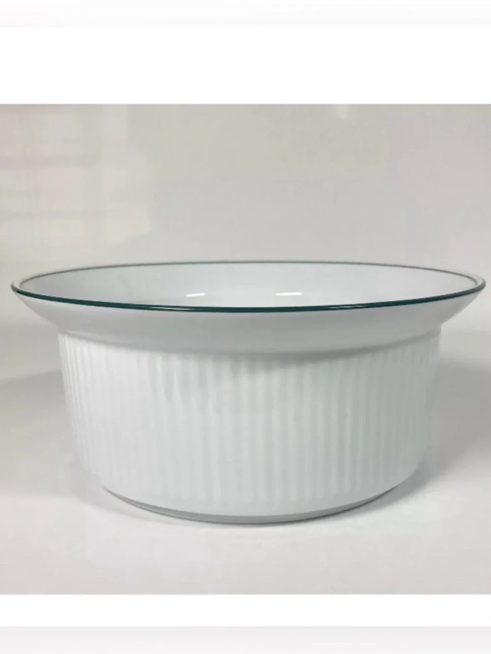 Dansk Bistro Christianshavn Green Vegetable Serving Bowl casserole Soufle  8 in